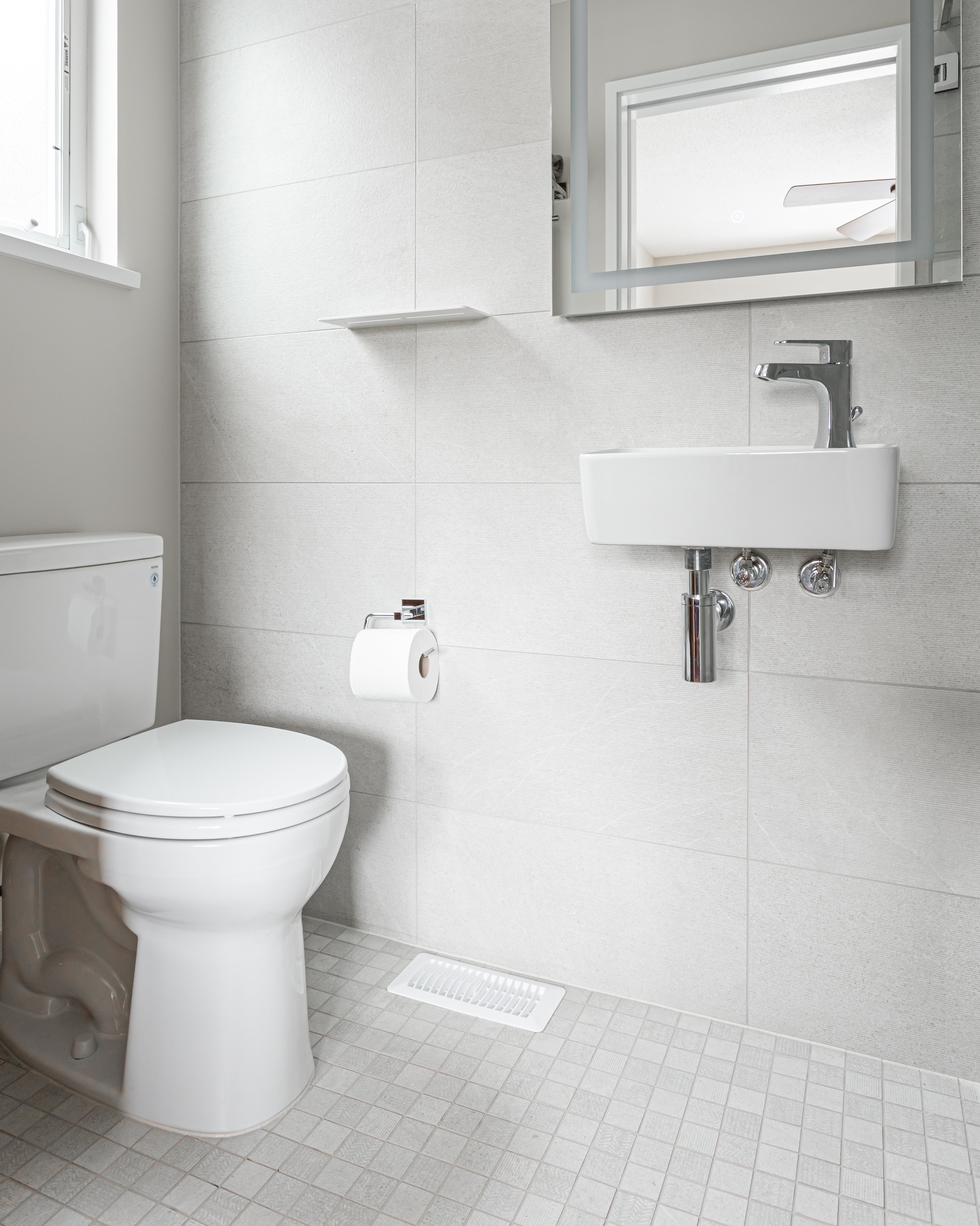 Vancouver gray and white bathroom